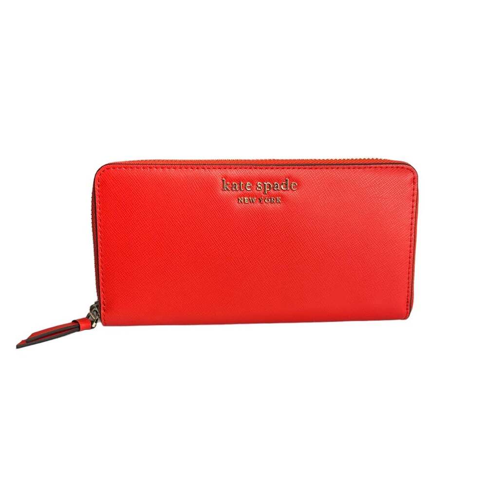 Kate Spade cameron large leather continental wallet in Gazpacho